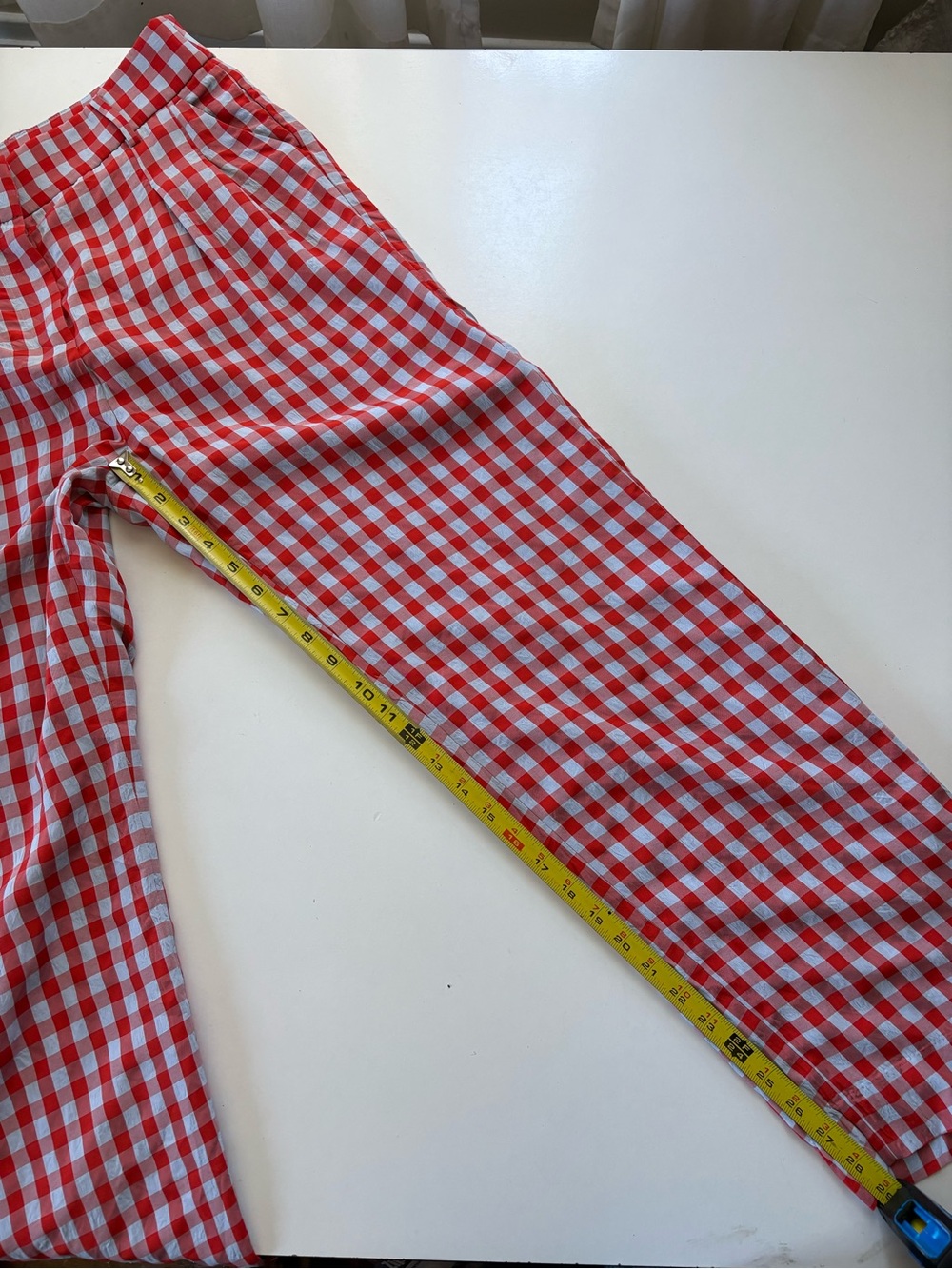 J.Crew Wide-leg pant in drapey gingham 4 - Picture 10 of 12
